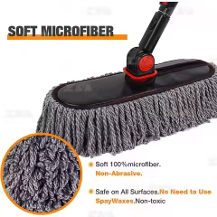 Customized Factory Supply Car duster Exterior and Interior with Telescopic Handle Car Cleaning Brush Extendable Handle
