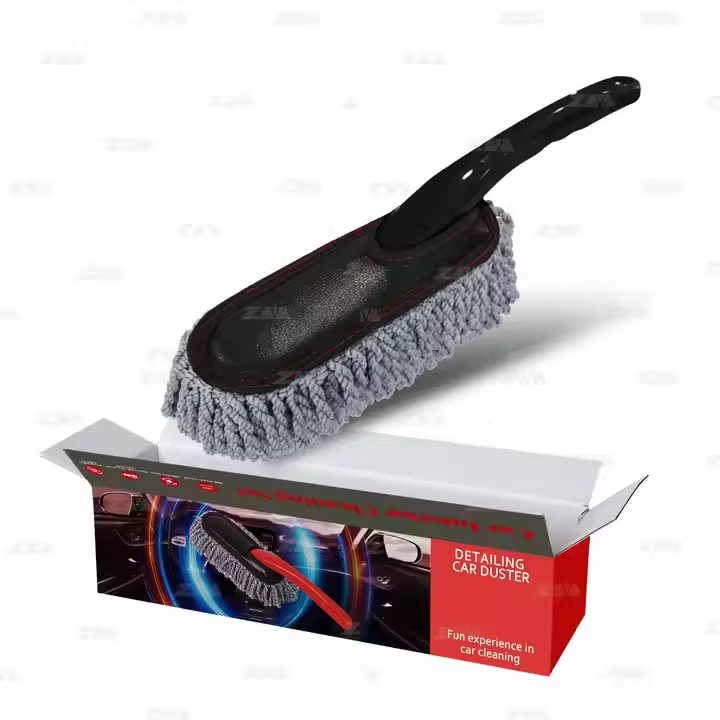 Factory Supply Microfiber Mini Car duster Soft Car Cleaning Brush
