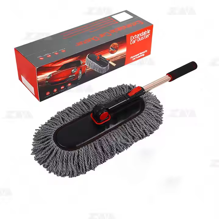 Customized Factory Supply Car duster Exterior and Interior with Telescopic Handle Car Cleaning Brush Extendable Handle