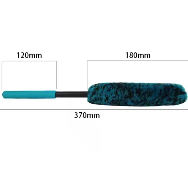 Black+Green Microfiber Car Tire Wheel Hub Washing Cleaning Detailing Brush for Auto Care