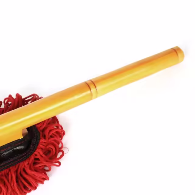 Cotton Car Wax duster Car Wash Cleaning Care Brushes Wooden Handle