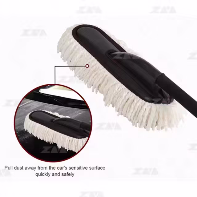 Factory White Microfiber Car Cleaning Soft Brush for Drill Tools Kit with Car Detailing Brush Set Car duster