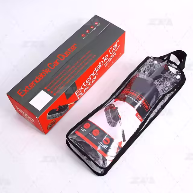Factory Supply Microfiber Car duster Exterior with Telescopic Handle Soft Car Cleaning Brush Extendable Handle