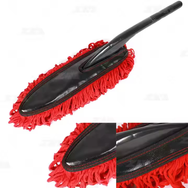 Factory Price Wax Cotton Car duster Car Cleaning with Long Handle Car Washing Mop Customized duster Auto