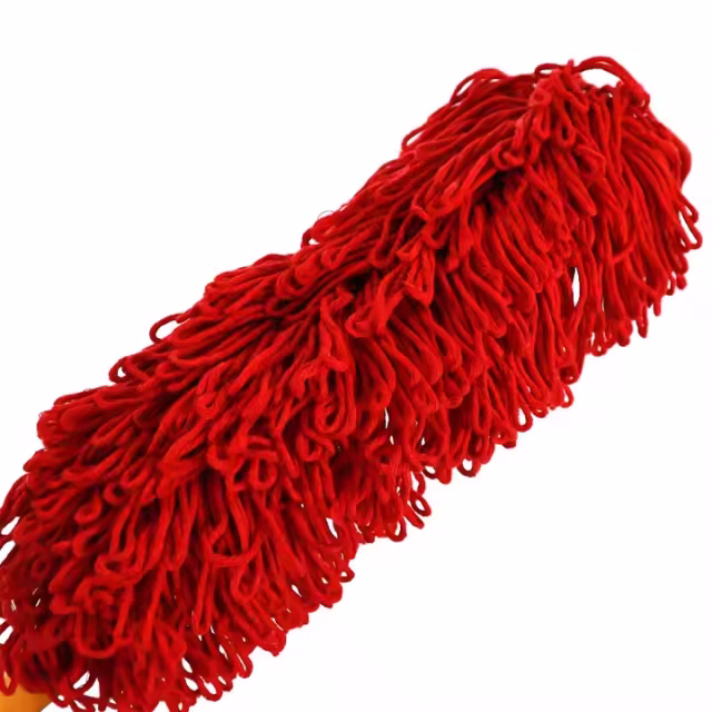 Cotton Car Wax duster Car Wash Cleaning Care Brushes Wooden Handle