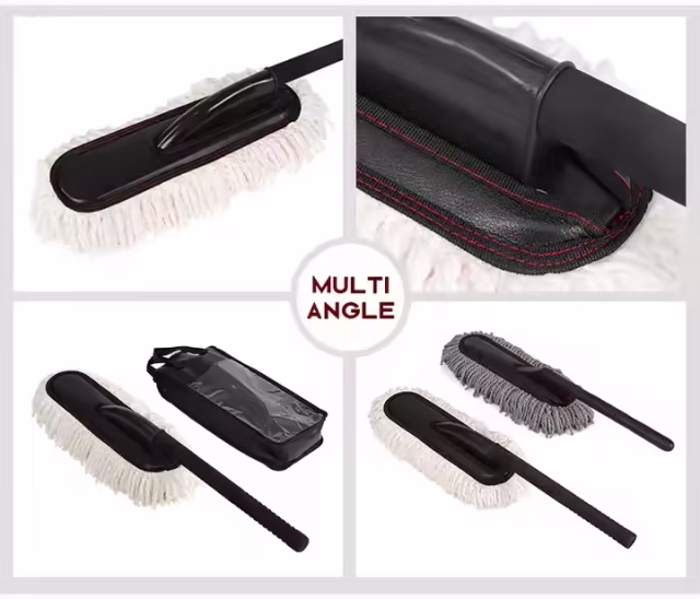 Exterior Chenille Cleaning Brush Soft Microfiber Car Duster Interior Feather Microfiber Car Duster