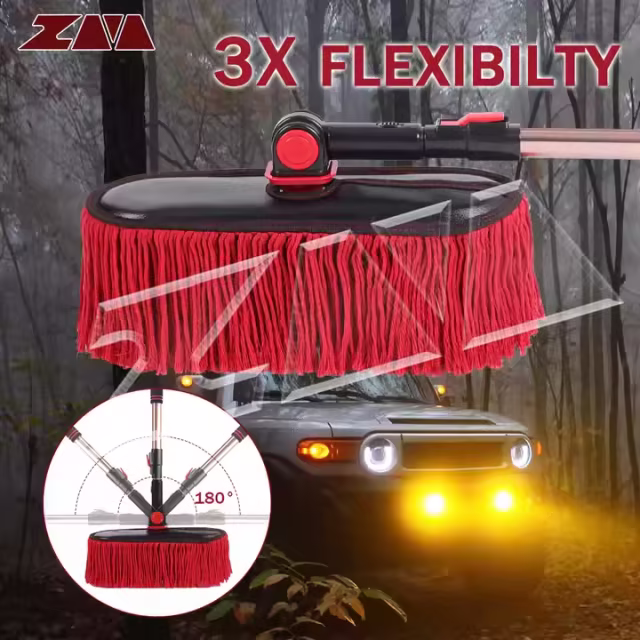 Customized Factory Supply Car duster Exterior and Interior with Telescopic Handle Car Cleaning Brush Extendable Handle