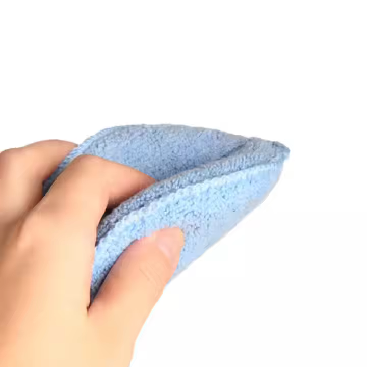 4 Inch Soft Microfiber and Foam Towel Surface Hand Waxing Pad Car Cleaning Buffing Sponge for Polishing