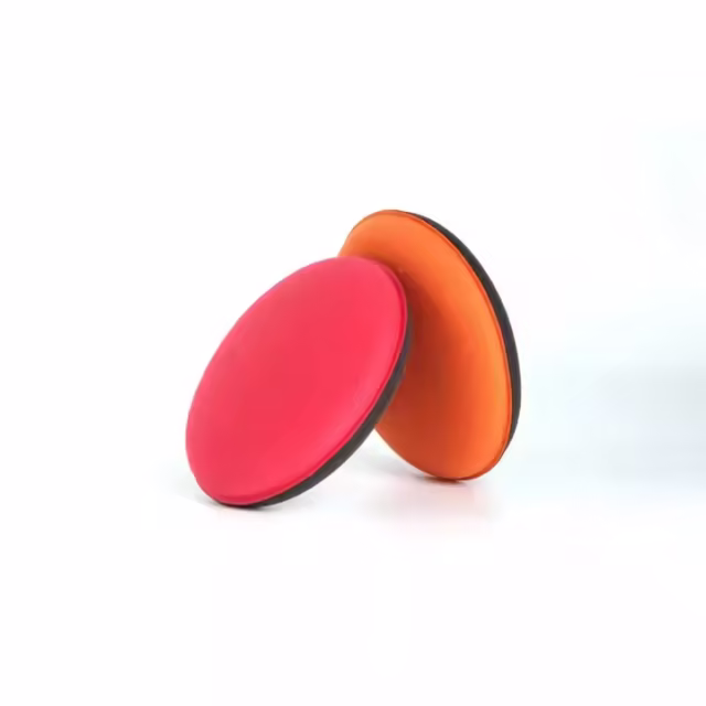 4 Inch Soft Hand Polishing Pad for Car Detailing Red Black Wax Applicator Sponge and Foam Material Car Cleaning Tool