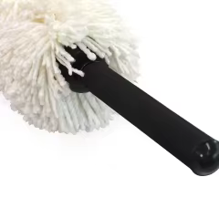 Fluffy Rotating Foam Handle White Microfiber Car Duster Auto Microfiber Mop Duster