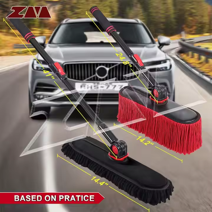 Microfiber Washing Cleaning Brush Wax Car duster Car Cleaning duster with Extendable Telescoping Handle Car Wash Mop