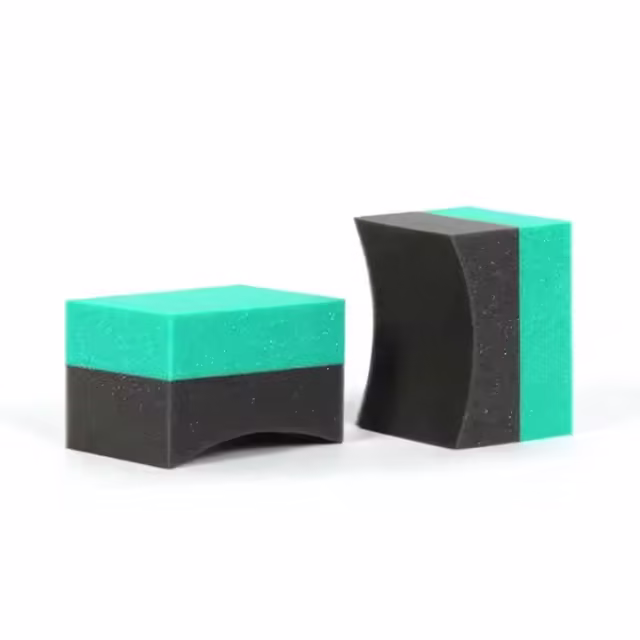 20g Green U Shape Tire Polishing Sponge Waxing Applicator Pad for Detailing