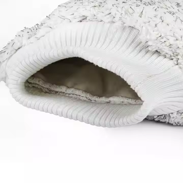 Microfiber and Chenille Double-Sided White Car Cleaning Mitt Gloves for Car Care Washing