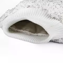 Microfiber and Chenille Double-Sided White Car Cleaning Mitt Gloves for Car Care Washing