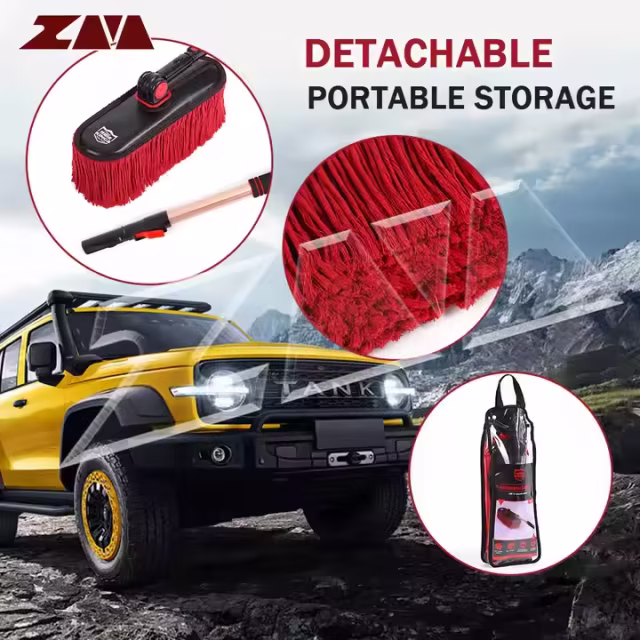 Factory Supply Car duster with Telescopic Handle Car Cleaning Brush Extendable Handle Exterior and Interior