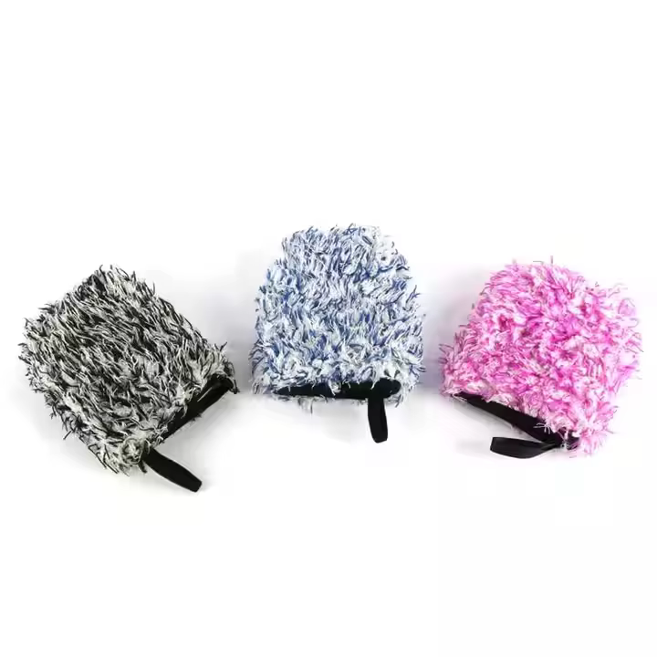 Double Side Car Cleaning Washing Mitt Gloves for Car Care