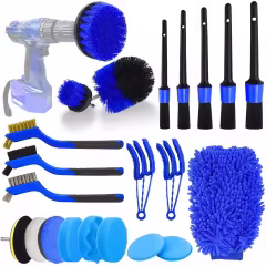 Car Detailing Brush Drill Clean Brushes Buffing Sponge Pads Cleaning Tools