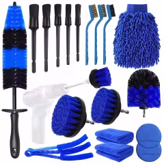 Car Detailing Brush Drill Clean Brushes Buffing Sponge Pads Cleaning Tools