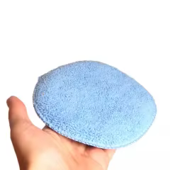 4 Inch Soft Microfiber and Foam Towel Surface Hand Waxing Pad Car Cleaning Buffing Sponge for Polishing