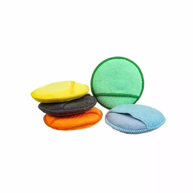 5 Inch Microfiber Waxing Applicator Foam Pads with Pocket Polishing Sponge for Car Care