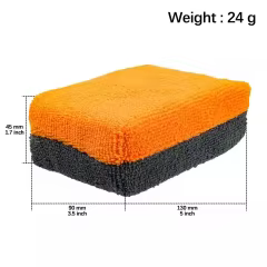 Double Color Car Waxing Sponge Foam Applicator with Towel for Polishing and Cleaning Car's Exterior