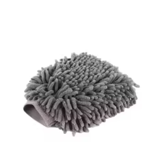 Microfiber Grey Chenille Double Side Car Cleaning Mitt Gloves Wash and Care Gloves