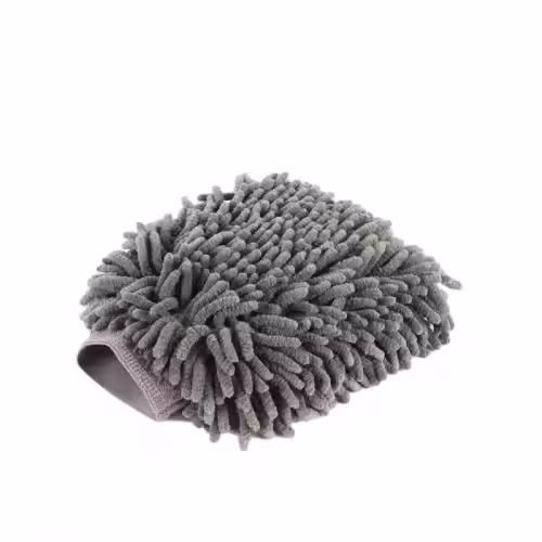 Microfiber Grey Chenille Double Side Car Cleaning Mitt Gloves Wash and Care Gloves