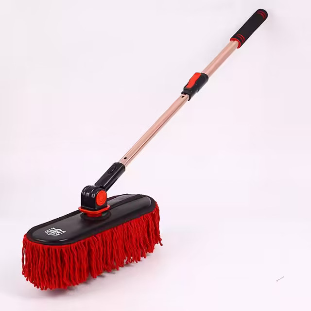 Pollen Removing Scratch Free Long Extendable Handle Car Cleaning duster Brush Microfiber Duster