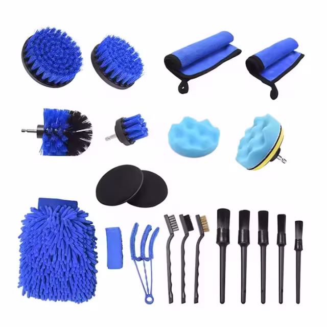 Soft Car Detailing Brush Set Auto Detailing Interior Feather Microfiber Car Duster