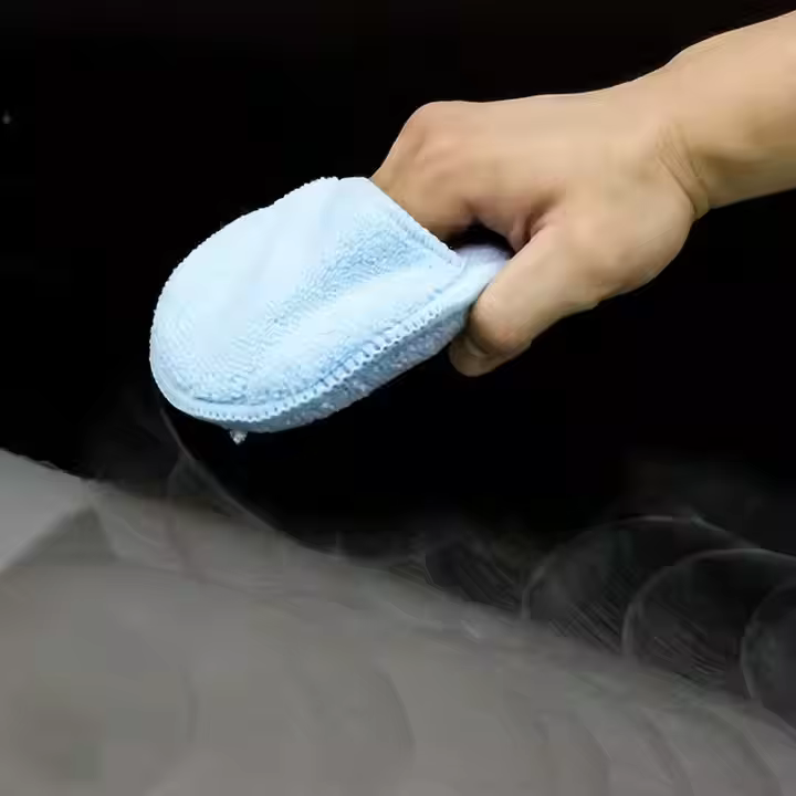 5 Inch Microfiber Waxing Applicator Foam Pads with Pocket Polishing Sponge for Car Care
