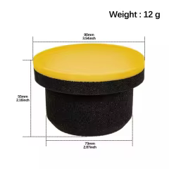 3.5 Inch Germany Foam Hand Waxing Applicator Pad Car Polishing Sponge for Efficient Car Cleaning
