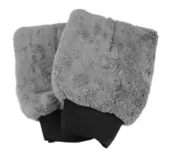 Gray Car Cleaning Waxing Polishing Microfiber Gloves Car Washing Mitt