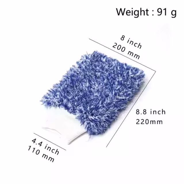Double Side Cleaning Mitt Car Washing Microfiber Gloves for Car Care