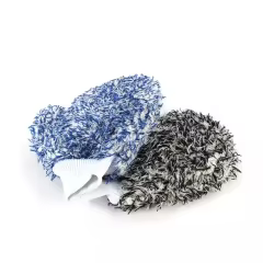 Auto Car Microfiber Gloves with Double Sided Big Finger Chenille Material for Car Care Cleaning and Washing Mitts