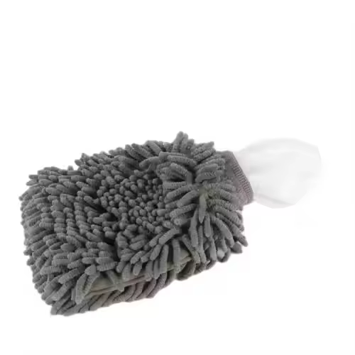 Microfiber Grey Chenille Double Side Car Cleaning Mitt Gloves Wash and Care Gloves