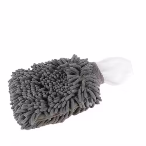 Microfiber Grey Chenille Double Side Car Cleaning Mitt Gloves Wash and Care Gloves