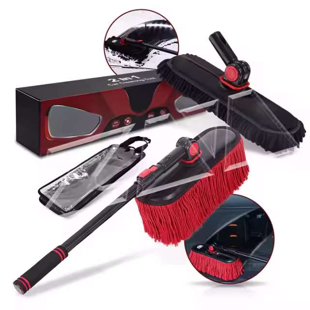 Microfiber Washing Cleaning Brush Wax Car duster Car Cleaning duster with Extendable Telescoping Handle Car Wash Mop