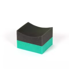 20g Green U Shape Tire Polishing Sponge Waxing Applicator Pad for Detailing