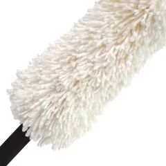 Fluffy Rotating Foam Handle White Microfiber Car Duster Auto Microfiber Mop Duster