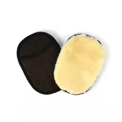 White Single Side Car Cleaning Washing Mitt Gloves for Car Care