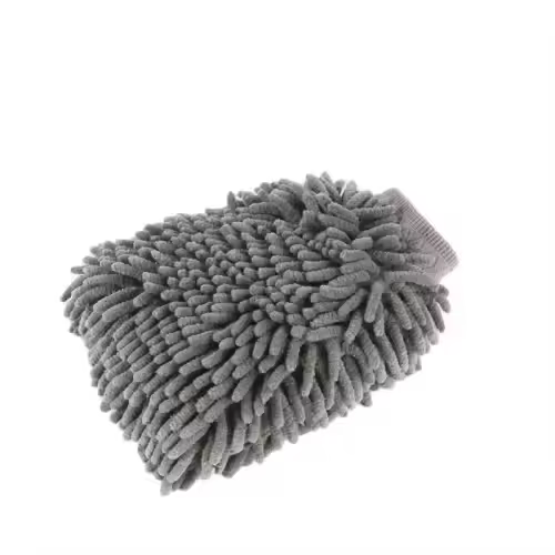 Microfiber Grey Chenille Double Side Car Cleaning Mitt Gloves Wash and Care Gloves