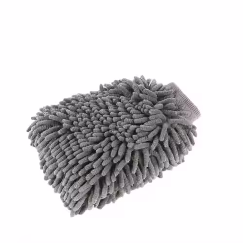 Microfiber Grey Chenille Double Side Car Cleaning Mitt Gloves Wash and Care Gloves