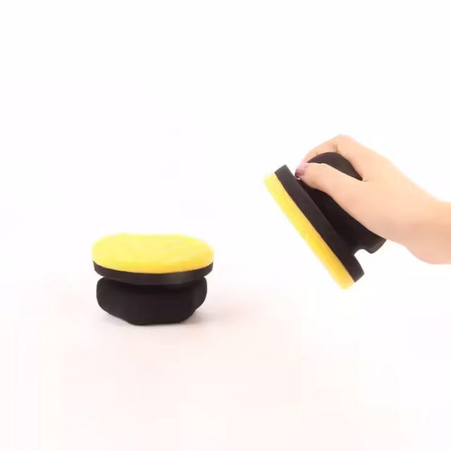 Durable Hexagon Hand Wax Car Cleaning Sponge Premium Applicator Dressing Pad for Vehicle Care