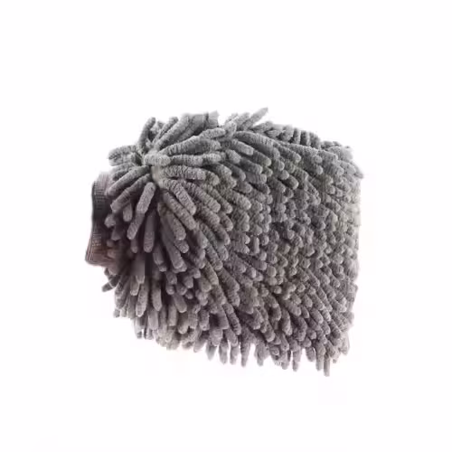 Microfiber Grey Chenille Double Side Car Cleaning Mitt Gloves Wash and Care Gloves