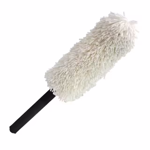 Fluffy Rotating Foam Handle White Microfiber Car Duster Auto Microfiber Mop Duster