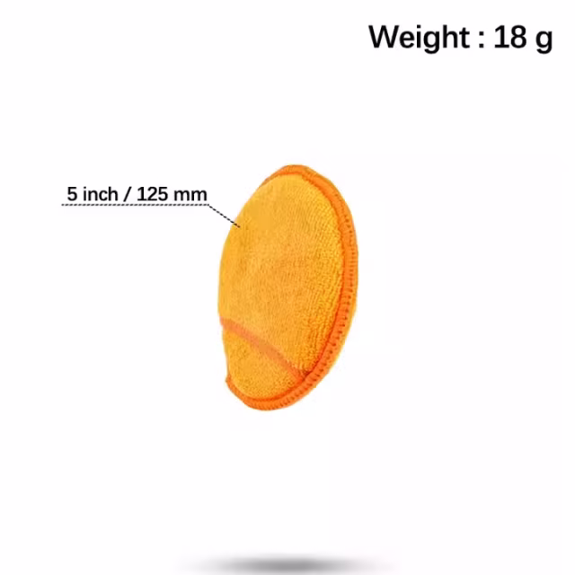 5 Inch Microfiber Waxing Applicator Foam Pads with Pocket Polishing Sponge for Car Care