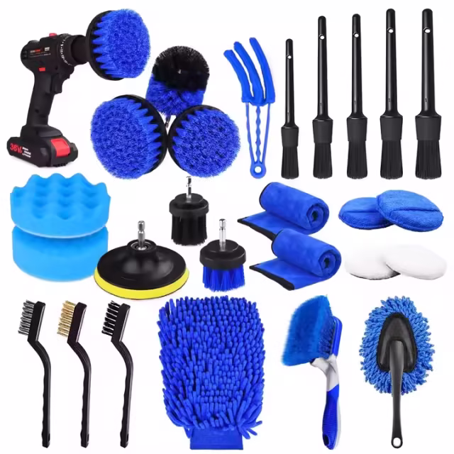 Curved Extension Pole Car Wash Brush Truck Camper Microfiber Car Wash Mop
