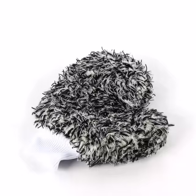 Auto Car Microfiber Gloves with Double Sided Big Finger Chenille Material for Car Care Cleaning and Washing Mitts