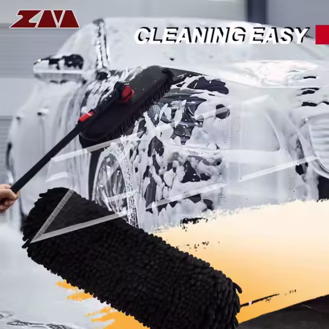 Microfiber Washing Cleaning Brush Wax Car duster Car Cleaning duster with Extendable Telescoping Handle Car Wash Mop