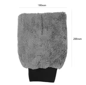 Gray Car Cleaning Waxing Polishing Microfiber Gloves Car Washing Mitt